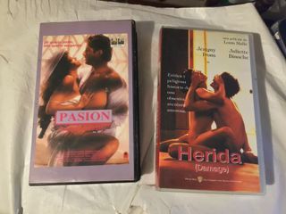 Lote 8 VHS 4 pelis de terror y 4 pelis romanticas