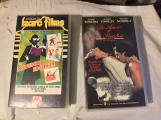 Lote 8 VHS 4 pelis de terror y 4 pelis romanticas