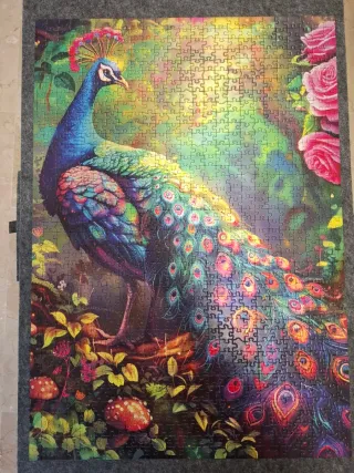 Puzzle 1000 piezas Pavo Real