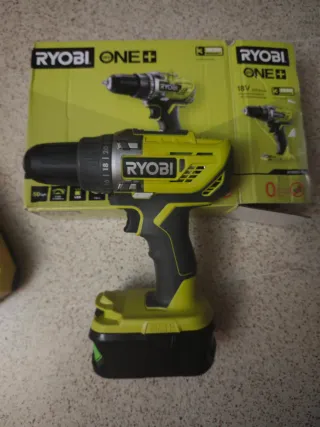 Taladro RYOBI 18V con Batería y Cargador