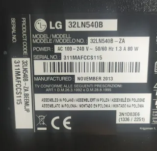 TV LG 32 LN540B -HD