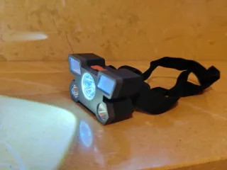 Linterna frontal 5 LED recargable Usb