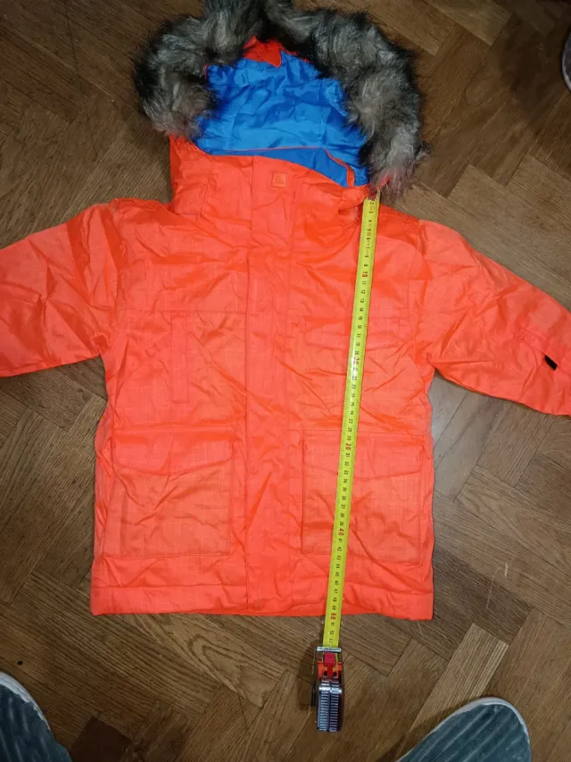 Chaqueta de Nieve Quiksilver Naranja y Azul