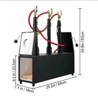 Forja de gas 3 fuegos