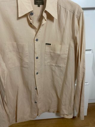 Camisa Calvin Klein Beige Talla L