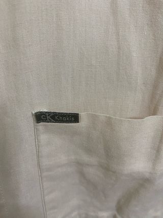 Camisa Calvin Klein Beige Talla L