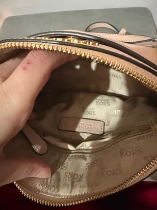 Bolso Michael Kors Rosa y Dorado