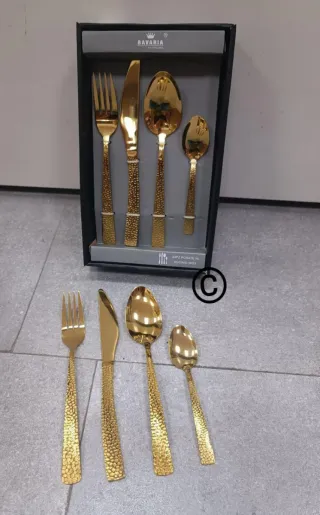 Posate Bavaria Oro Acciaio Inox 24pz