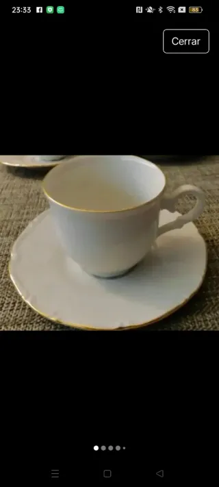 Juego de café porcelana bohemia