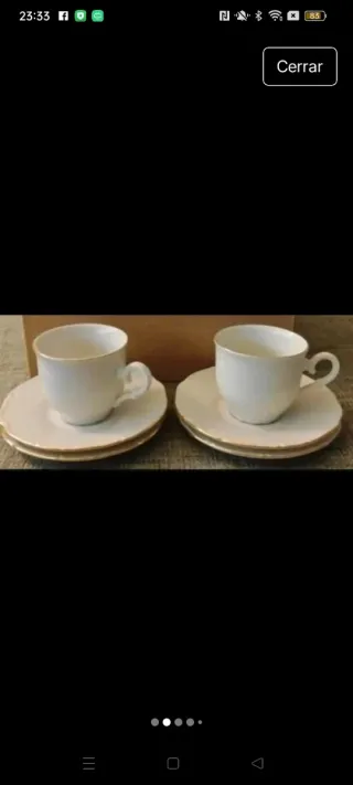 Juego de café porcelana bohemia