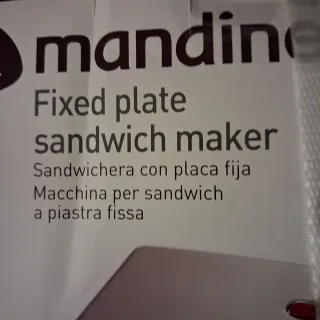 Sandwichera Mandine Placa Fija Nueva