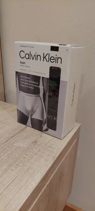 Calvin Klein 3 Bóxers Algodón Talla L