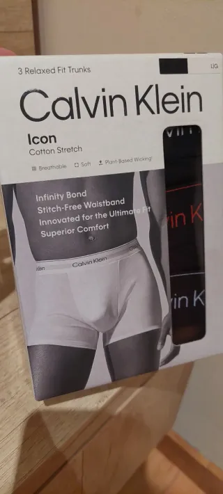 Calvin Klein 3 Bóxers Algodón Talla L