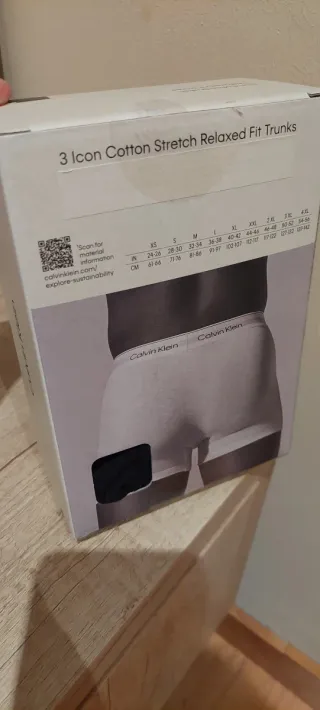 Calvin Klein 3 Bóxers Algodón Talla L