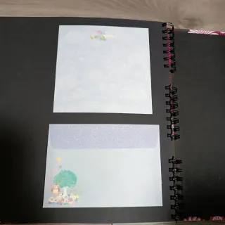 Set de sobre y cartas tipo perfumada