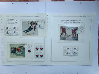 1968 MAXIMAS Y BLOQUES DE 4 CON SELLOS ESPAÑA.