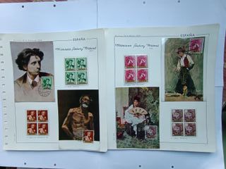 1968 MAXIMAS Y BLOQUES DE 4 CON SELLOS ESPAÑA.