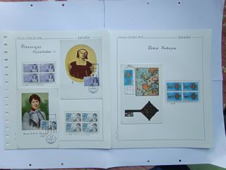 1968 MAXIMAS Y BLOQUES DE 4 CON SELLOS ESPAÑA.