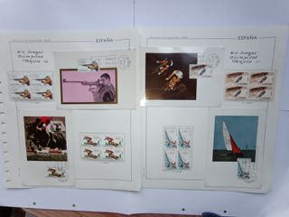 1968 MAXIMAS Y BLOQUES DE 4 CON SELLOS ESPAÑA.