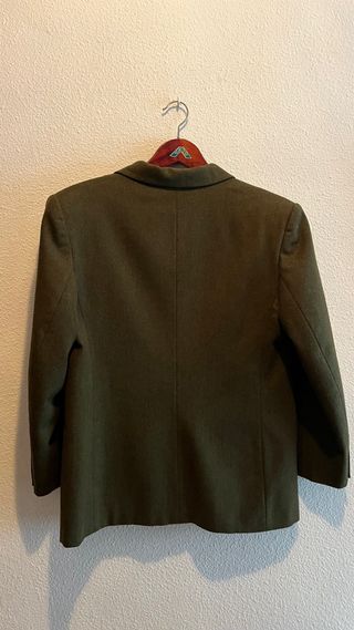 Abrigo de lana verde