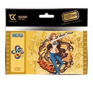 Tarjeta coleccionable One Piece Nami Golden Ticket