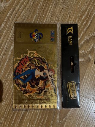 Tarjeta coleccionable One Piece Nami Golden Ticket