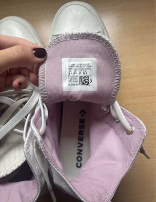 Zapatillas Converse Blancas y Rosas