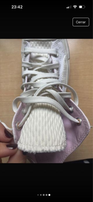 Zapatillas Converse Blancas y Rosas