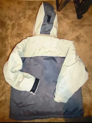 Chaqueta de nieve mujer beige y gris