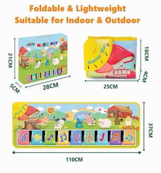 Alfombra Musical Bebé Piano Animales