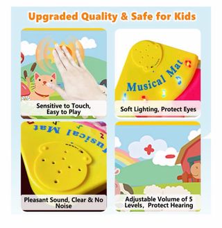 Alfombra Musical Bebé Piano Animales