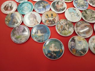 Lote chapas anime estilo kawaii hechas a mano