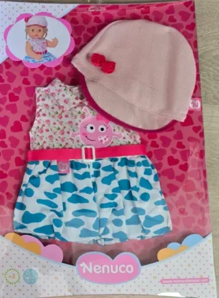 Vestido y gorro Nenuco 42 cm