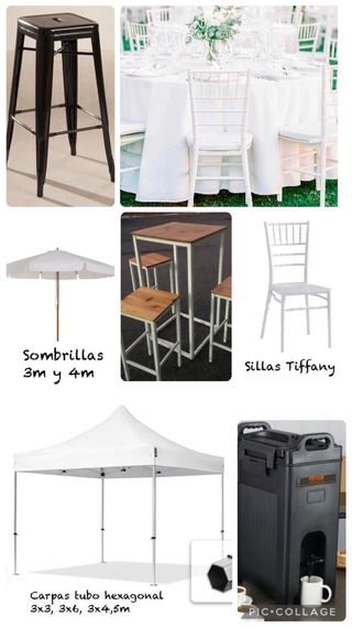 Alquiler Castillos Hinchables, Sillas y Mesas