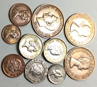 Lote 10 monedas Reino Unido