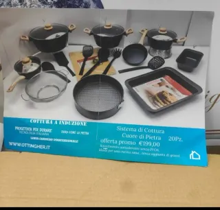 Batteria pentole 20 pezzi