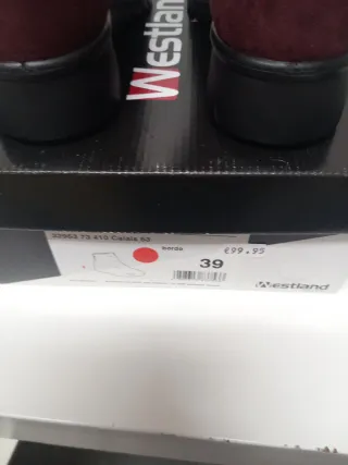 Botines Westland granates talla 39