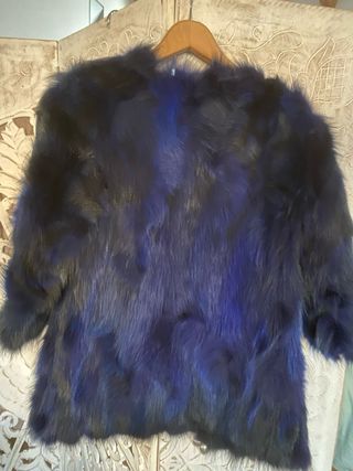 Abrigo zorro azul talla 42