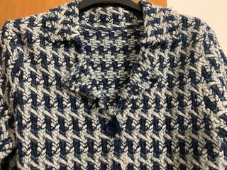 Cappottino bianco e blu