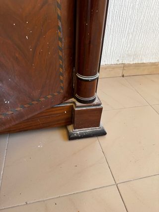 Armario vitrina aparador madera y cristal