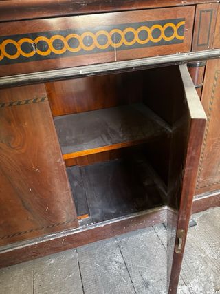 Armario vitrina aparador madera y cristal