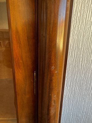 Armario vitrina aparador madera y cristal