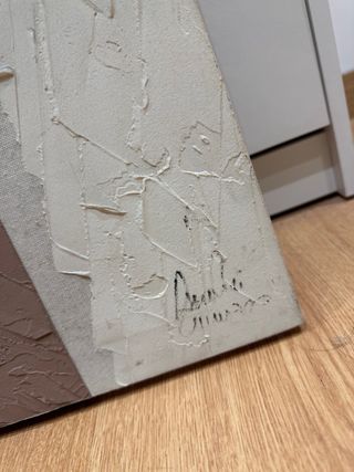 Cuadro abstracto matérico-textural