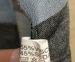 Pañuelo Miss-tic Seda Viscosa Azul/Rojo cuadros