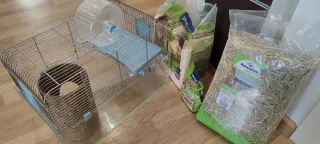 Jaula roedores vidrio y metal