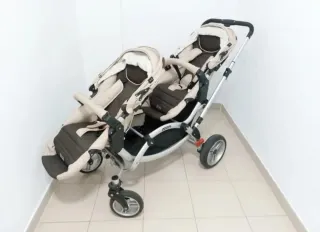 Carro gemelar Zoom con extras