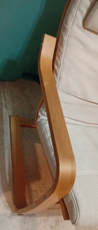 POANG Sillón mecedora IKEA madera ROBLE beige