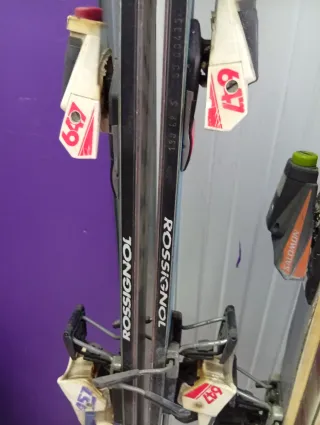 Esquís Rossignol y Salomon