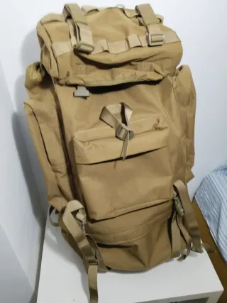 Mochila militar beige