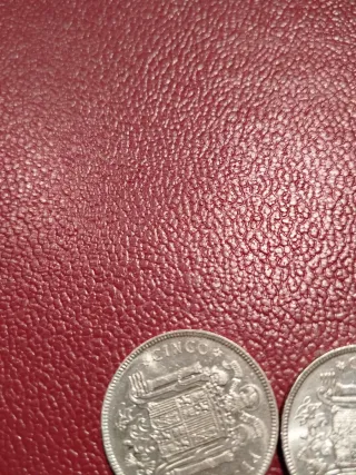2 Monedas 5 Pesetas Franco 1949